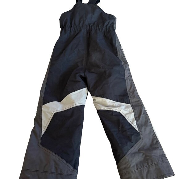 Obermeyer Boys 6 PreSchool Black and Gray Ski Bib - Picture 2 of 4